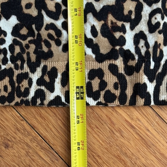 Talbots Petite Leopard Print Merino Wool Sweater - Picture 8 of 8